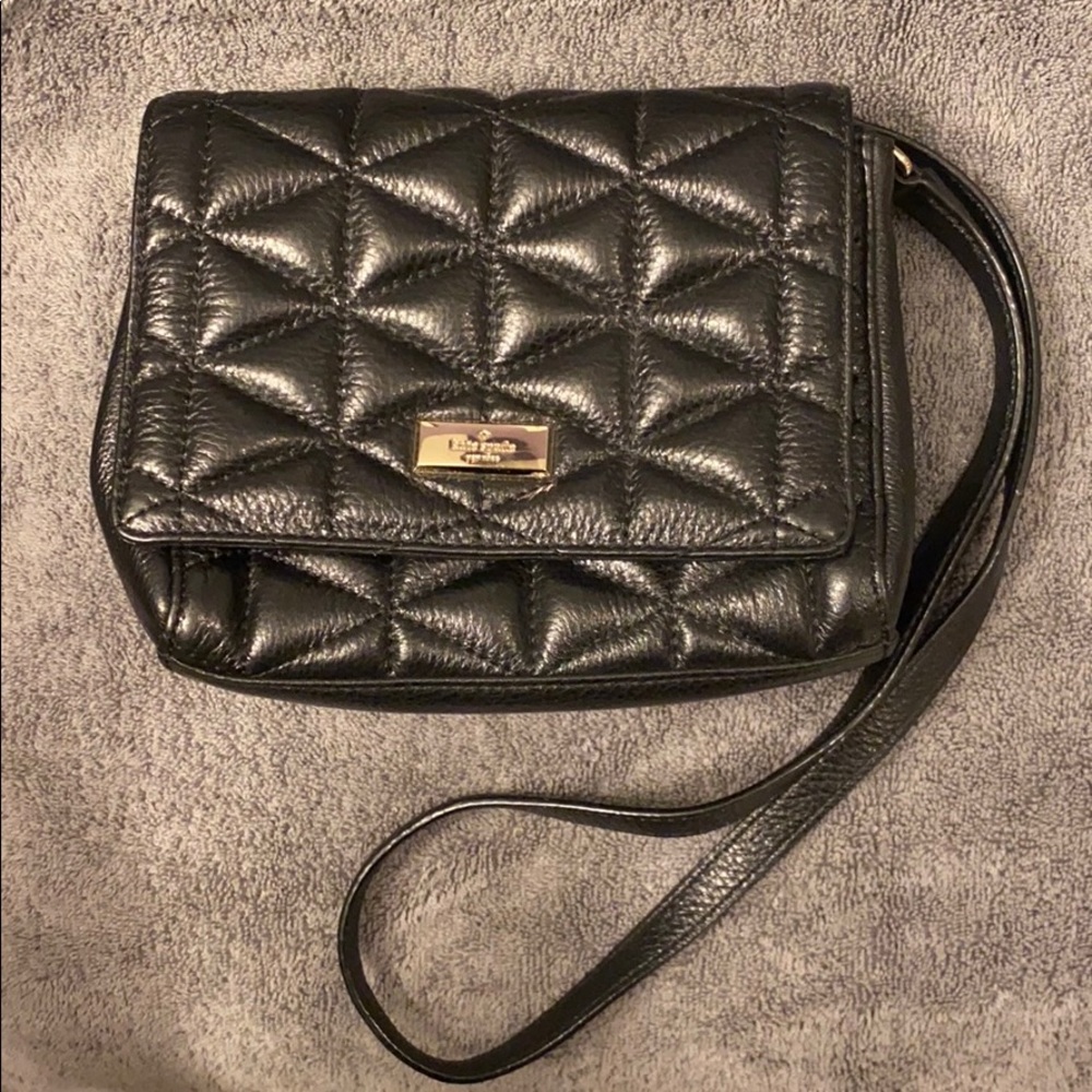 NEW Kate Spade Patent Leather Quilted Crossbody
